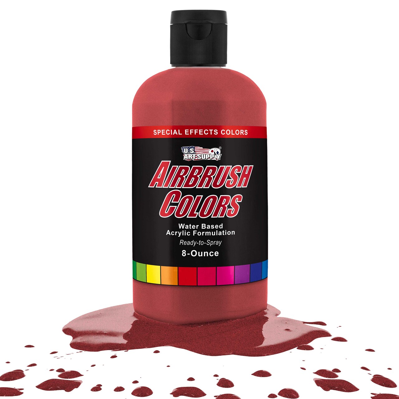 U.S. Art Supply Pearlized Wine Pearl Acrylic Special Effects Airbrush Paint - 8oz Ready to Spray Air Brush Paint for Nails, Models, Fabric - Water-Based Air Brush Painting